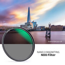 K&F Concept Nano-X Magnetic Filter with Adapter Ring & Lens Cap (49mm, 3-Stop)