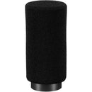 Earthworks Broadcast Foam Windscreen with Windscreen Adapter for ETHOS Microphone (Matte Black Connector)