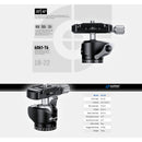 Leofoto LH-22 Low-Profile Ball Head with Quick Release Plate