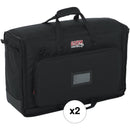 Gator LCD Tote Series Transport Bag for Dual Screens (19 to 24", 2-Pack)