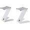 K&M 26773 Tabletop Monitor Z-Stand (Pair, Pure White)