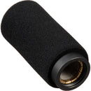 Earthworks Broadcast Foam Windscreen with Windscreen Adapter for ETHOS Microphone (Matte Black Connector)