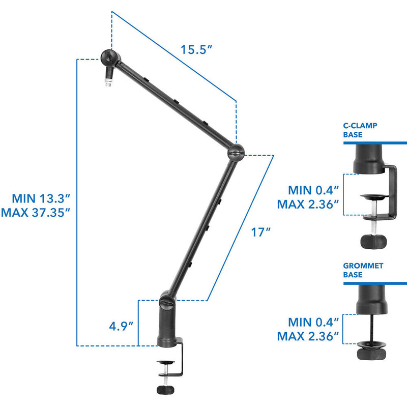 Mount-It! Adjustable Microphone Boom Arm