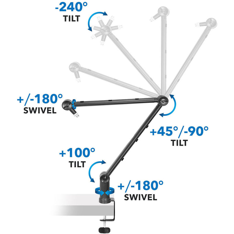 Mount-It! Adjustable Microphone Boom Arm