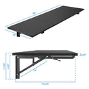 Mount-It! Wall-Mounted Drop Leaf Table/Workstation
