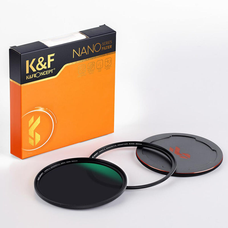 K&F Concept Nano-X Magnetic Filter with Adapter Ring & Lens Cap (62mm, 3-Stop)