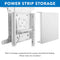 Mount-It! Interactive Display Stand & Mobile TV Flip Cart with Shelf (White)