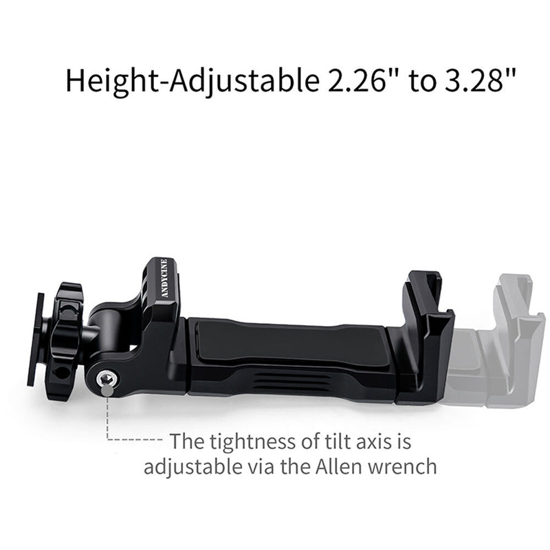 ANDYCINE Adjustable Cold Shoe Phone Mounting Bracket for Camera Rig