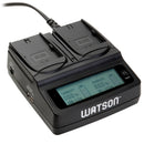 Watson Duo LCD Charger Kit with 2 Battery Adapter Plates for LP-E6 / LP-E6N