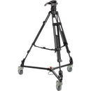 Magnus REX VT-6000 2-Stage Video Tripod with Fluid Head and Dolly