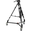 Magnus REX VT-5000 2-Stage Video Tripod with Fluid Head and Dolly