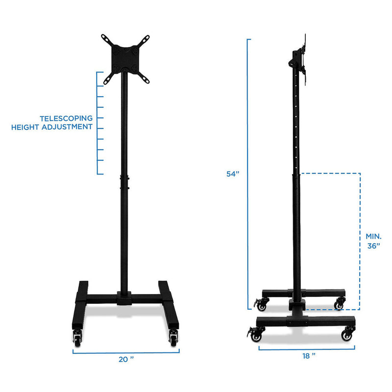 Mount-It! Adjustable Mobile TV Stand