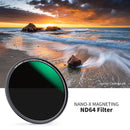 K&F Concept Nano-X Magnetic Filter with Adapter Ring & Lens Cap (77mm, 6-Stop)