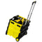 Mount-It! Rolling Utility Cart  Folding And Collapsible Hand Crate On Wheels (Black and Yellow)