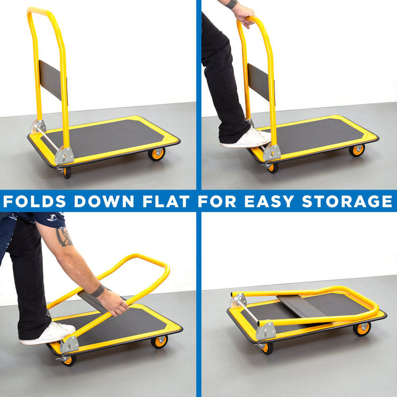 Mount-It! Heavy-Duty Folding Flatbed Cart