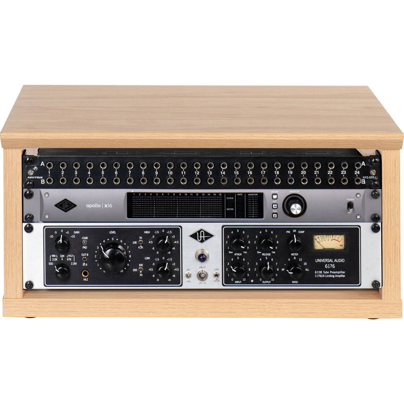 Gator Frameworks Elite Series Furniture Desktop 4 RU Studio Rack (Natural Maple Matte)