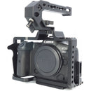 CAME-TV Camera Cage + Top Handle Kit for Canon EOS R5/R6