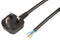 PRO ELEC PE01021 LEAD UK PLUG-BARE END BLK 1.5MM 2M