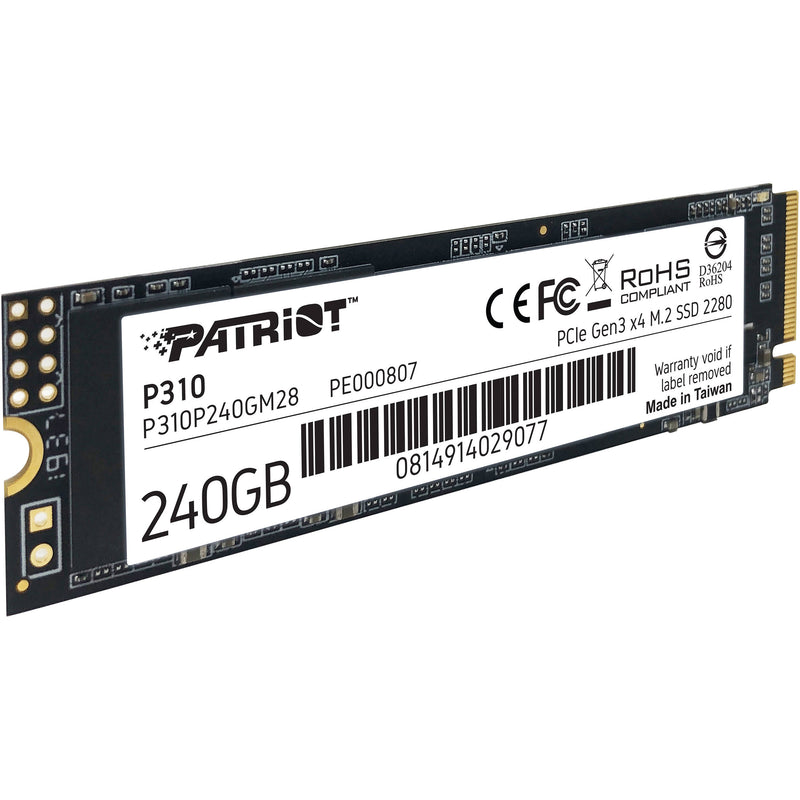 Patriot P310 240GB 2280 M.2 PCIe 3.0 NVMe SSD