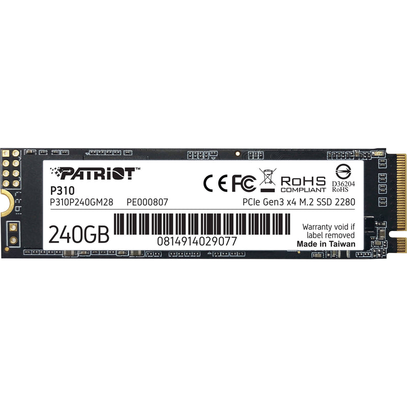 Patriot P310 240GB 2280 M.2 PCIe 3.0 NVMe SSD