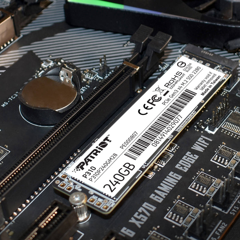 Patriot P310 240GB 2280 M.2 PCIe 3.0 NVMe SSD