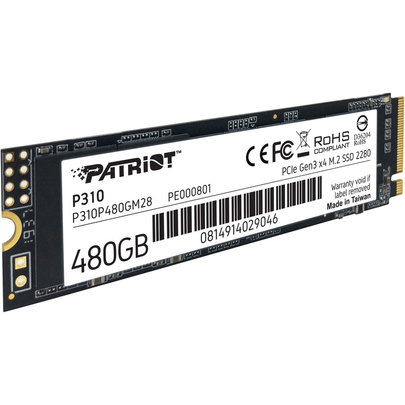Patriot P310 480GB 2280 M.2 PCIe 3.0 NVMe SSD
