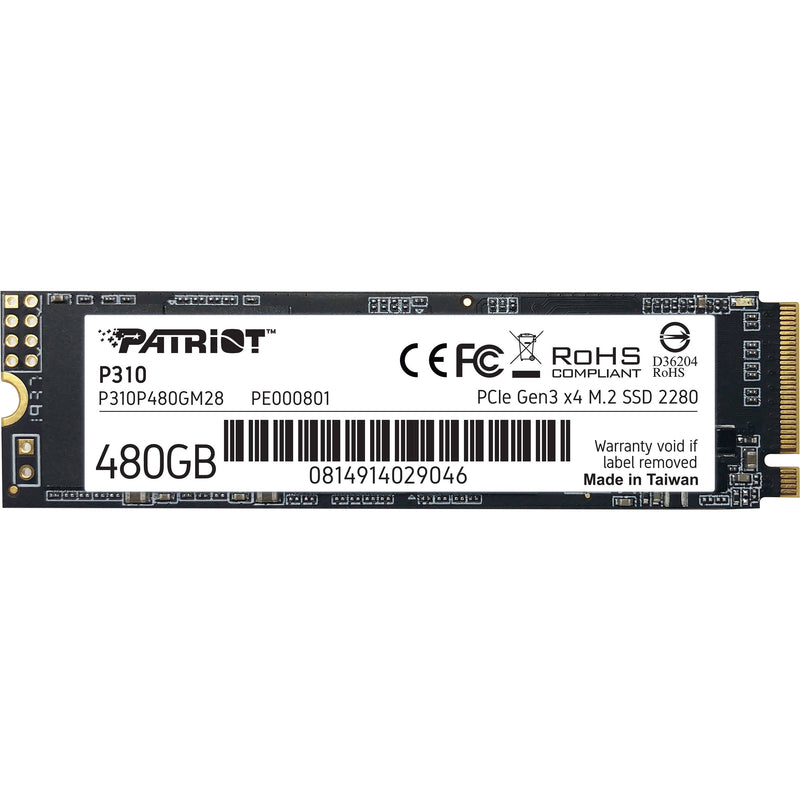 Patriot P310 480GB 2280 M.2 PCIe 3.0 NVMe SSD