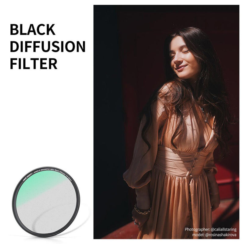 K&F Concept Nano-X Magnetic Black Mist Filter 1/4 with Adapter Ring & Lens Cap (82mm)