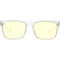 GUNNAR Intercept Gaming Glasses (Crystal Frame, GUNNAR-Focus Lenses, Amber Lens Tint)