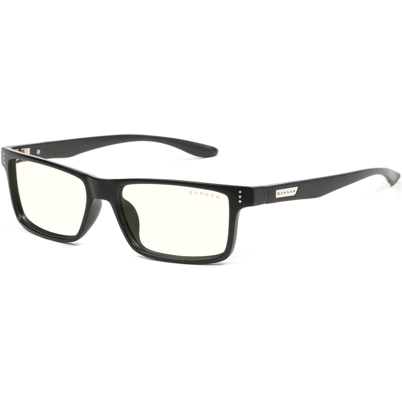 GUNNAR Vertex Gaming Glasses (Onyx Frame, Natural-Focus Lenses, Clear Lens Tint)