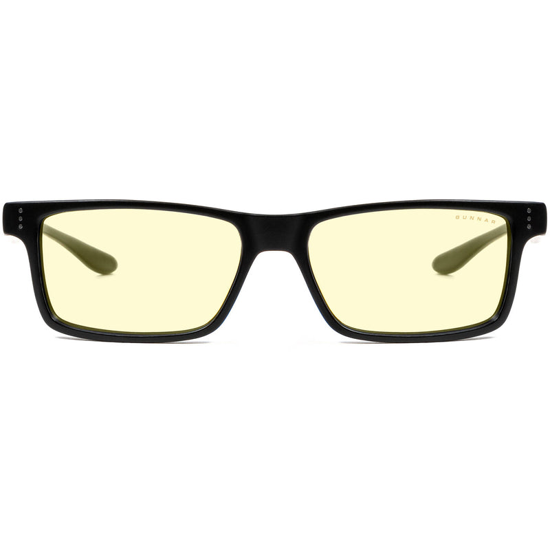 GUNNAR Vertex Gaming Glasses (Onyx Frame, Natural-Focus Lenses, Amber Lens Tint)
