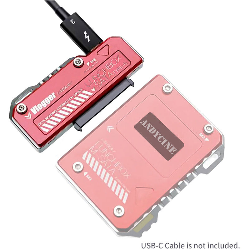 ANDYCINE USB Type-C Reader for LunchBox SATA SSD