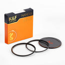 K&F Concept Nano-X Magnetic Black Mist Filter 1/8 with Adapter Ring & Lens Cap (72mm)
