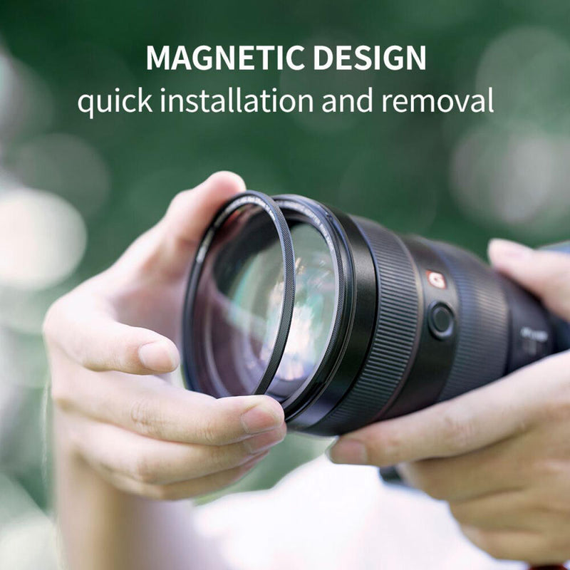 K&F Concept Nano-X Magnetic Black Mist Filter 1/8 with Adapter Ring & Lens Cap (77mm)