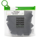 Bubblebee Industries Invisible Lav Covers Original Mesh Big Bag Kit with Tape Strips (40-Pack, Black)