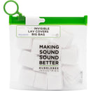 Bubblebee Industries Invisible Lav Covers Moleskin Big Bag Kit with Tape Strips (120-Pack, White)