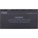 FSR 1x2 4K HDMI Distribution Amplifier with Stereo Analog Audio Output