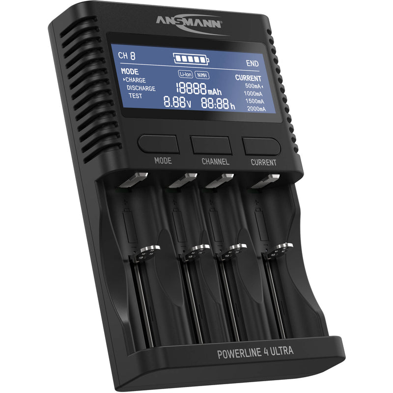 Ansmann Powerline 4 Ultra Battery Charger for NiMH & Lithium Cells