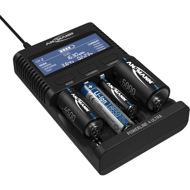Ansmann Powerline 4 Ultra Battery Charger for NiMH & Lithium Cells