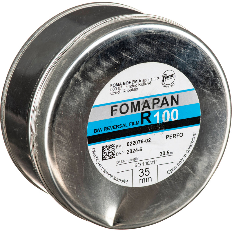 Foma Fomapan R100 Black & White Reversal Film (35mm Roll, 100')