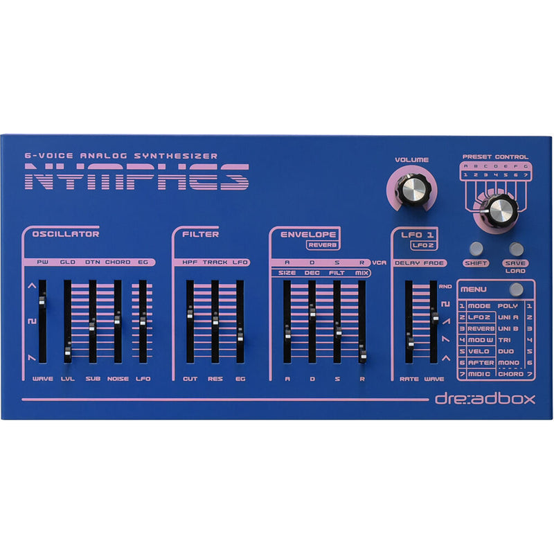 Dreadbox Nymphes 6-Voice Analog Polyphonic Synthesizer