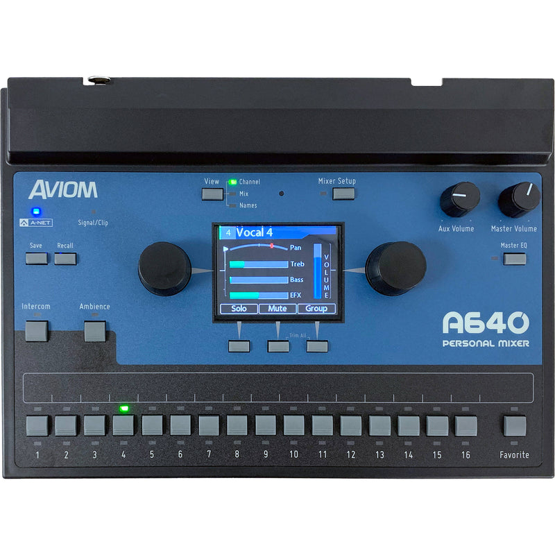 Aviom A640 36-Channel Personal Mixer Bundle with Mee Audio M6 Pro Earbuds