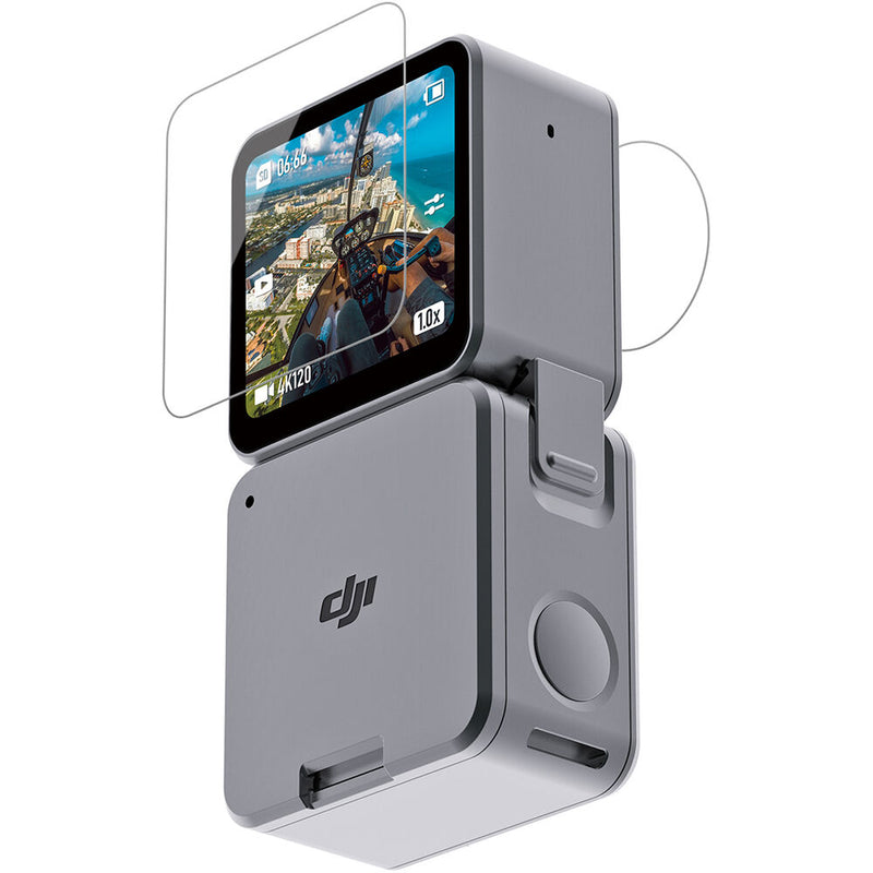 TELESIN Power Combo Protector Set for DJI Action 2 (2 x Lens Films, 2 x Screen Films)