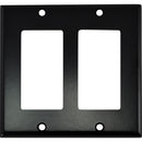 FSR SS-DPLT2-BLK Decora Wall Plate (2-Gang, Black)