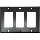 FSR SS-DPLT3-BLK Decora Wall Plate (3-Gang, Black)