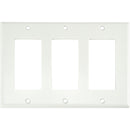 FSR SS-DPLT3-WHT Decora Wall Plate (3-Gang, White)