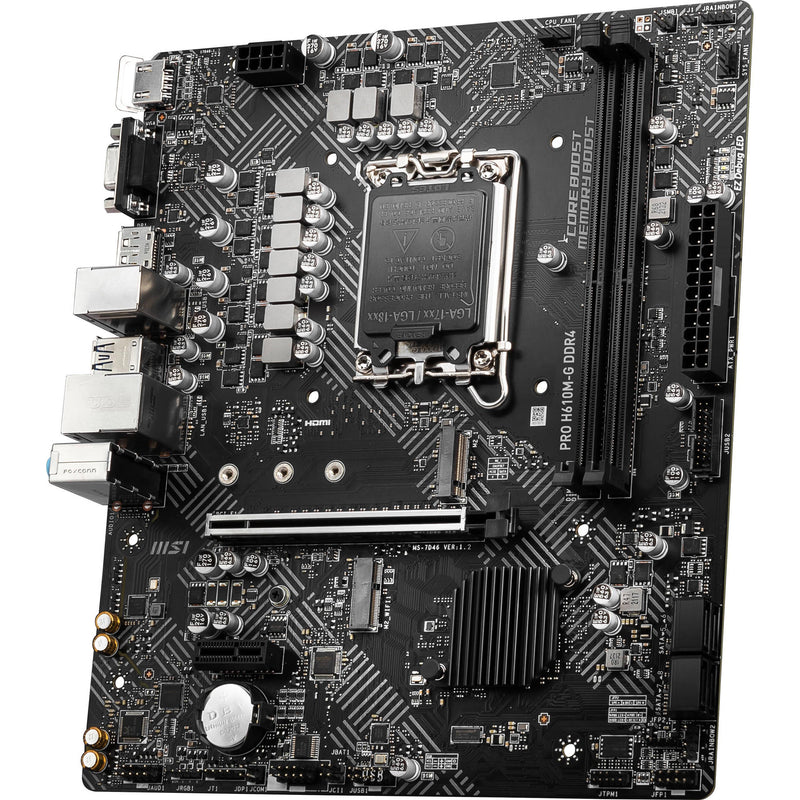 MSI PRO H610M-G DDR4 Micro-ATX LGA 1700 Motherboard