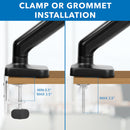 Mount-It! MI-6352LTMN Full Motion Monitor and Laptop Desk Mount