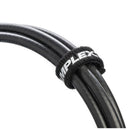 Camplex Hook-and-Loop Cable Wraps (Black with White Logo, 50-Pack)