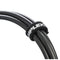 Camplex Hook-and-Loop Cable Wraps (Black with White Logo, 50-Pack)